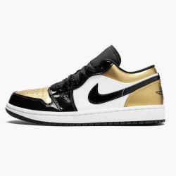 Nike Air Jordan 1 Low "Gold Toe" Dame/Herre CQ9447 700 Sort/Guld-Sort 