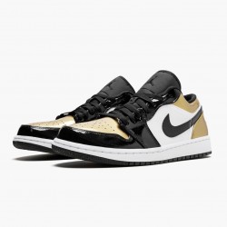 Nike Air Jordan 1 Low "Gold Toe" Dame/Herre CQ9447 700 Sort/Guld-Sort 