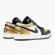 Nike Air Jordan 1 Low Gold Toe Dame/Herre CQ9447 700 Sort/Guld-Sort