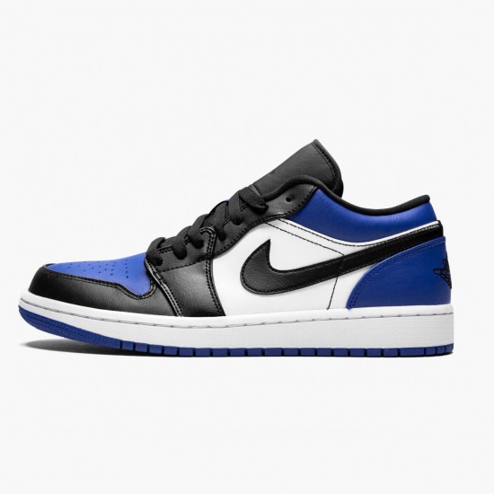 Nike Air Jordan 1 Low Royal Toe Dame/Herre CQ9446 400 Sport Royal/Sort-Hvid