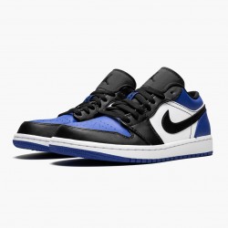 Nike Air Jordan 1 Low "Royal Toe" Dame/Herre CQ9446 400 Sport Royal/Sort-Hvid 