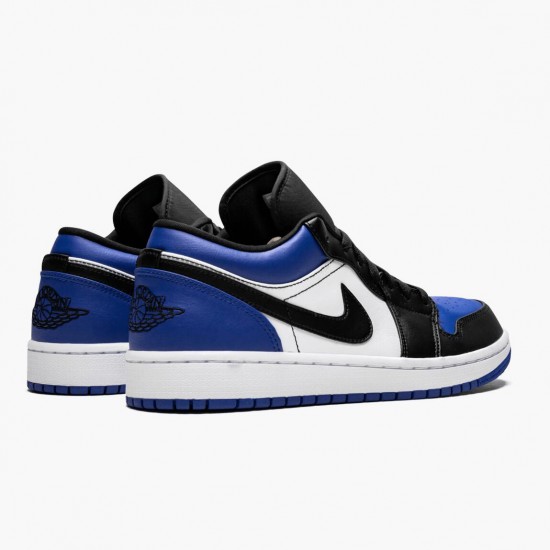 Nike Air Jordan 1 Low Royal Toe Dame/Herre CQ9446 400 Sport Royal/Sort-Hvid