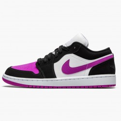 Nike Air Jordan 1 Retro Low "Black Cactus Flower" Dame/Herre DC0774 005 Sort/Hvid-Starfish 