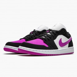 Nike Air Jordan 1 Retro Low "Black Cactus Flower" Dame/Herre DC0774 005 Sort/Hvid-Starfish 