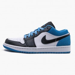 Nike Air Jordan 1 Retro Low "Laser Blue"Dame/Herre CK3022 004 Sort/Sort-Laser Blå-Hvid 