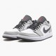 Nike Air Jordan 1 Retro Low Light Smoke Grey Dame/Herre 553558 030 Lt Smoke Grå/Gym Rød-Hvid