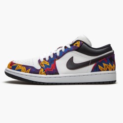 Nike Air Jordan 1 Retro Low "Nothing But Net" Dame/Herre CZ8659 100 Hvid/Dark Obsidian-Team Rød 