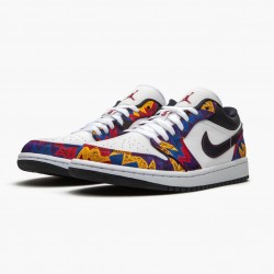 Nike Air Jordan 1 Retro Low "Nothing But Net" Dame/Herre CZ8659 100 Hvid/Dark Obsidian-Team Rød 