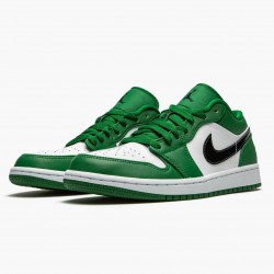 Nike Air Jordan 1 Retro Low "Pine Green" Dame/Herre 553558 301 Pine Grøn/Sort-Hvid 