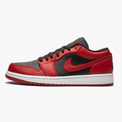 Nike Air Jordan 1 Retro Low "Reverse Bred" Dame/Herre 553558 606 Gym Rød/Sort-Gym Rød-Hvid 