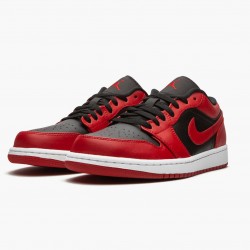 Nike Air Jordan 1 Retro Low "Reverse Bred" Dame/Herre 553558 606 Gym Rød/Sort-Gym Rød-Hvid 