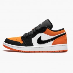 Nike Air Jordan 1 Retro Low "Shattered Backboard" Dame/Herre 553558 128 Sort/Hvid-Starfish 