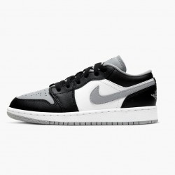 Nike Air Jordan 1 Retro Low "Smoke Grey" Dame/Herre 553558 039 Sort/Sort-Lt Smoke Grå 