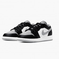 Nike Air Jordan 1 Retro Low "Smoke Grey" Dame/Herre 553558 039 Sort/Sort-Lt Smoke Grå 