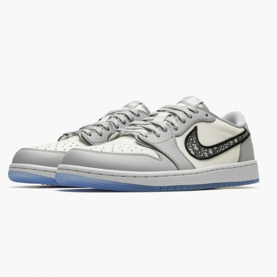 Nike Air Jordan 1 Retro Low Dame/Herre CN8608 002 Wolf Grå/Sail/Photoson Dust-W