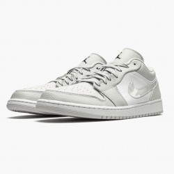 Nike Air Jordan 1 Retro Low "White Camo" Dame/Herre DC9036 100 Hvid/Photon Dust-Grå Fog 