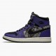 Nike Air Jordan 1 High Zoom Air CMFT Bayou Boys DC2133-500 Court Lilla/Sort-Electric Grøn Dame/Herre