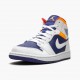 Nike Air Jordan 1 Mid Royal Blue Laser Orange Dame/Herre 554724 131