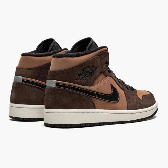 Nike Air Jordan 1 Mid SE Dark Chocolate DC7294 200 Dame/Herre