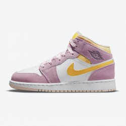 Nike Air Jordan 1 Mid SE GS "Arctic Pink" DC9517 600 Light Arctic Lyserød University Guld-Hvid Dame