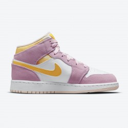 Nike Air Jordan 1 Mid SE GS "Arctic Pink" DC9517 600 Light Arctic Lyserød University Guld-Hvid Dame