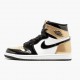 Nike Air Jordan 1 Retro Gold Toe Dame/Herre Sort/Metallic Guld-Summit Whi 861428 007