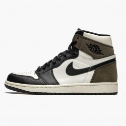 Nike Air Jordan 1 Retro High "Dark Mocha" Dame/Herre Sail/Dark Mocha-Sort-Sort 555088 105 