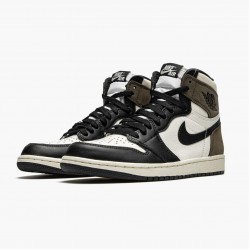 Nike Air Jordan 1 Retro High "Dark Mocha" Dame/Herre Sail/Dark Mocha-Sort-Sort 555088 105 