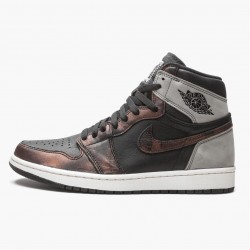 Nike Air Jordan 1 Retro High "Light Army Rust Shadow Patina" 555088-033 Sort/Grå-Rust Dame/Herre