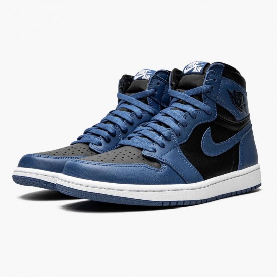 Nike Air Jordan 1 Retro High OG Dark Marina Blue Dame/Herre 555088-404