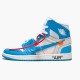 Nike Air Jordan 1 Retro High Off-White University Blue Dame/Herre AQ0818 148 Hvid/Dark Powder Blå-Cone