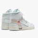 Nike Air Jordan 1 Retro High Off-White White Herre AQ0818 100 Hvid