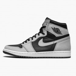 Nike Air Jordan 1 Retro High "Shadow 2.0" 555088-035 Sort/Hvid-Light Smoke Grå Dame/Herre