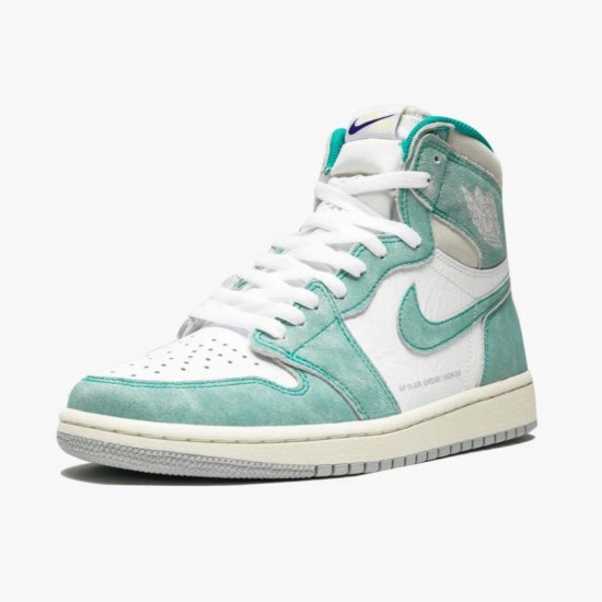 Nike Air Jordan 1 Retro High Turbo Green Turbo Grøn/Sail-Hvid 555088 311 Dame/Herre