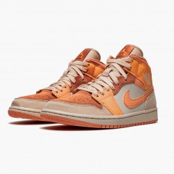 Nike Air Jordan 1 Mid "Apricot Orange" DH4270 800 Atomic Orange/Apricot Agate-Terra Blush Dame/Herre 