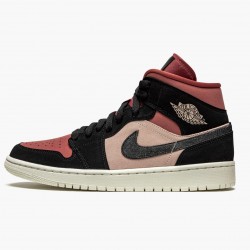 Nike Air Jordan 1 Mid "Canyon Rust" BQ6472 202 Particle Beige/Sort Dame 