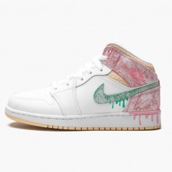 Nike Air Jordan 1 Mid SE GS "Ice Cream" DD1666 100 Dame