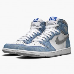 Nike Air Jordan 1 Retro High OG "Hyper Royal" 555088 402 Hyper Royal/Light Smoke Grå-W Dame/Herre 