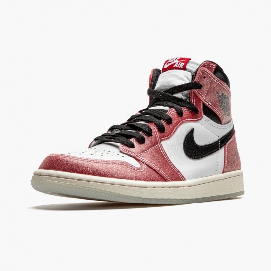 Nike Air Jordan 1 Retro High Trophy Room Chicago DA2728 100 Hvid/Varsity Rød-Sail-Sort Dame/Herre