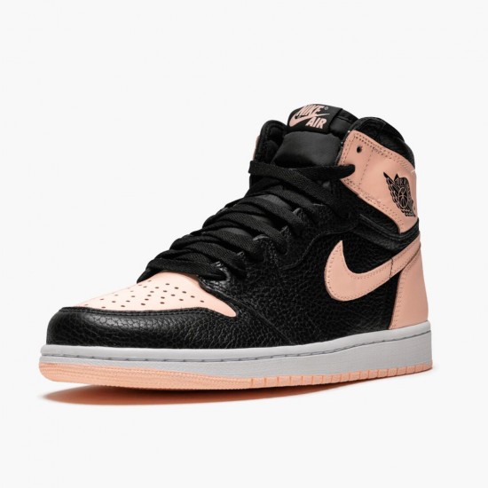 Nike Air Jordan 1 High OG Crimson Tint Sort/Crimson Tint-Hvid 555088 081 Dame/Herre