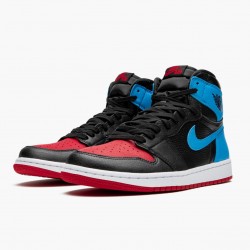 Nike Air Jordan 1 High OG "UNC To Chicago" Sort/Dark Powder Blå/Gym Rød CD0461 046