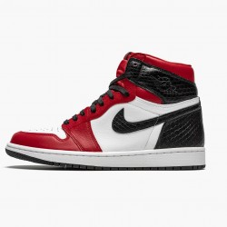 Nike Air Jordan 1 High Retro Dame "Satin Snake" Gym Rød/Whte-Sort CD0461 601 Dame/Herre