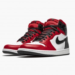 Nike Air Jordan 1 High Retro Dame "Satin Snake" Gym Rød/Whte-Sort CD0461 601 Dame/Herre