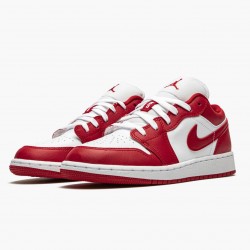 Nike Air Jordan 1 Low "Gym Red/White" Gym Rød/Gym-Rød Whte 553560 611