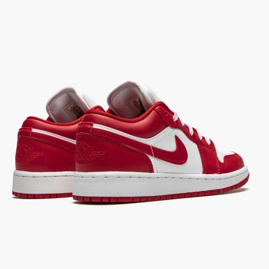 Nike Air Jordan 1 Low Gym Red/White Gym Rød/Gym-Rød Whte 553560 611