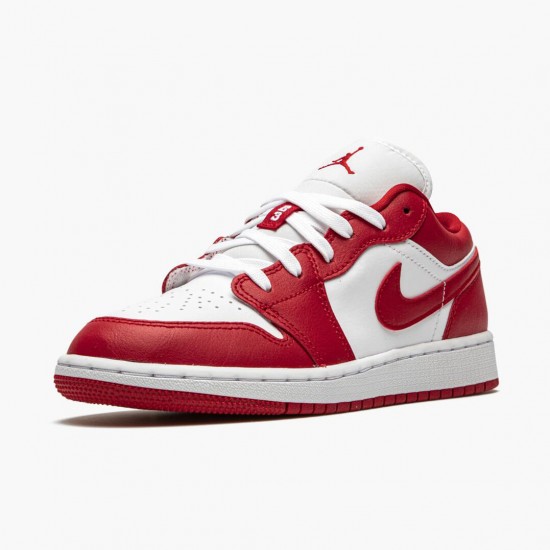 Nike Air Jordan 1 Low Gym Red/White Gym Rød/Gym-Rød Whte 553560 611