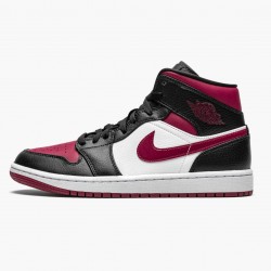 Nike Air Jordan 1 Mid "Bred Toe" Sort/Gym Rød-Hvid 554724 066