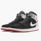 Nike Air Jordan 1 Mid Johnny Kilroy Sort/Gym Rød-Metallic Silver 554724 057