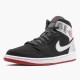 Nike Air Jordan 1 Mid Johnny Kilroy Sort/Gym Rød-Metallic Silver 554724 057