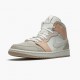 Nike Air Jordan 1 Mid Milan Sail/Light Bone-String-Shimmer CV3044 100 Dame/Herre